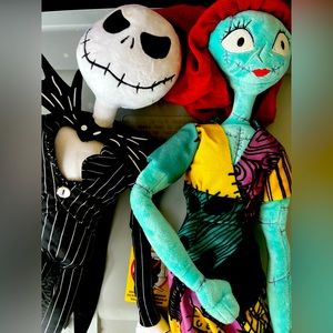 Jack & Sally Nightmare Before Christmas 🎄🎃 plush doll set